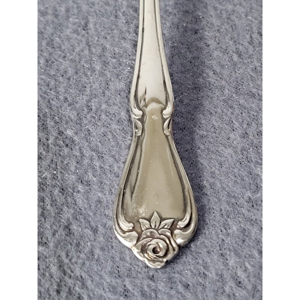 ONEIDA USA ARBOR ROSE- TRUE ROSE Iced Tea Long Spoons Set of 12 Stainless Steel - Picture 6 of 7